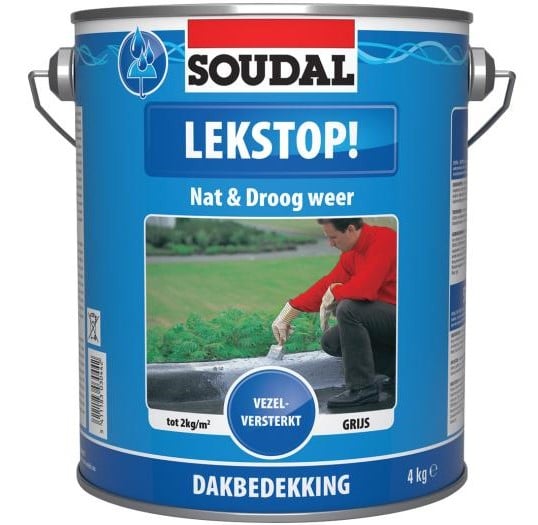 Soudal - Lekstop | Waterdichting | Grijs | 4kg - 101513