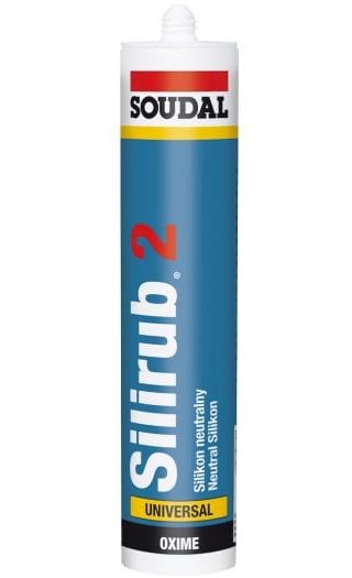 Soudal Silirub 2 | Siliconenkit | Transparant | 600 ml - 104073
