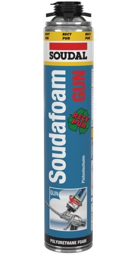Soudal - Soudafoam Gun Recy Incl. Statiegeld | PU Schuim | Champagne | 750 ml - 104341