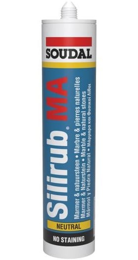 Soudal Silirub MA | Siliconenkit | Marmergrijs | 300 ml - 104528