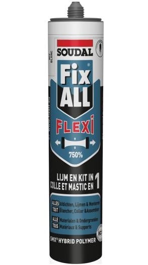 Soudal Fix - All Flexi | Lijm- en voegkit | Bruin | 290 ml - 105032