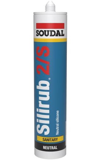 Soudal Silirub 2S | Sanitairkit | Grijs-Wit Ral 9002 | 300 ml - 105549