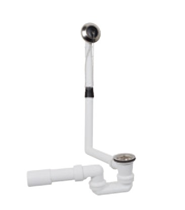 Kirchhoff VIEGA badafvoer en overloopgarnituur, 1 1/2" x 40/50 mm - 105563