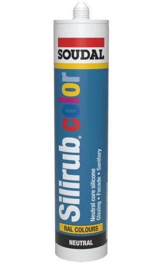 Soudal Silirub Color | Siliconenkit | Crème Wit Ral 9001 | 300 ml - 105870