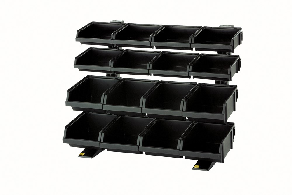 Raaco ESD Tafelstandaard met 16 bakjes TR16mix23 - 106825 - 106825