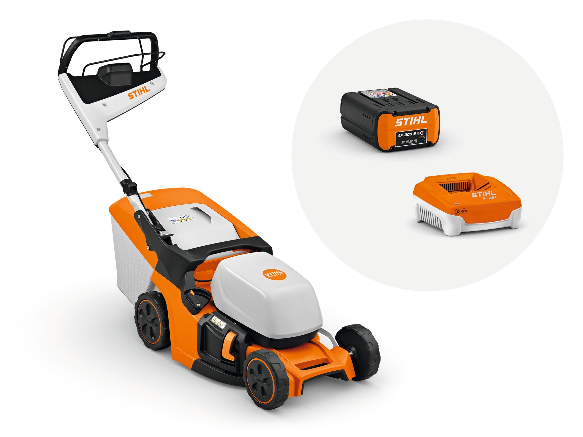 Stihl RMA 443.3 PV Accu Grasmaaier | SET (AP 300S+AL301) - WA402000004