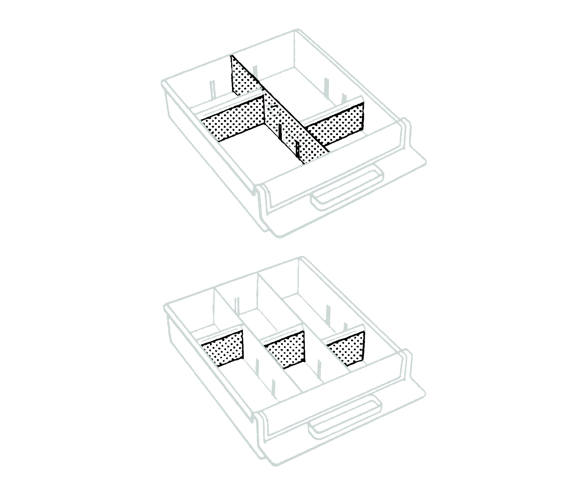 Raaco Tussenschot voor lade 4-800 (per 12), 12x80318