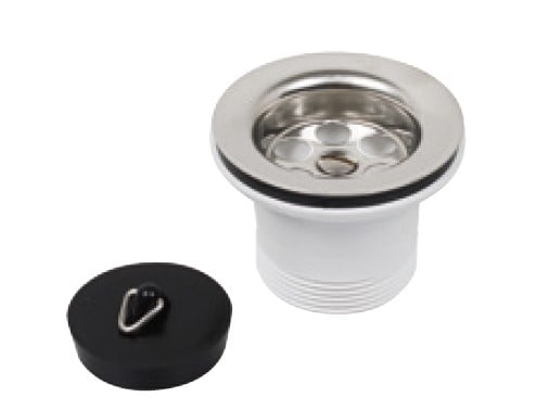Kirchhoff Kunststof VIEGA aftapkraan 1 2"ET x 70 mm met ventielplug 45 5 mm 108519