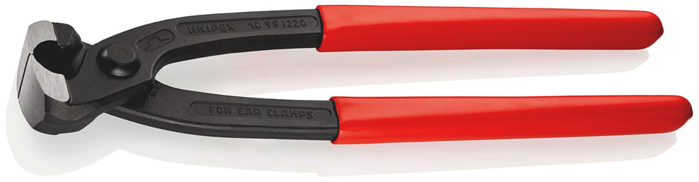 Knipex Oorklemtang | 220 mm Lengte | Kunststof Bekleed | Zwart Geatramenteerd - 10 98 I220 SB