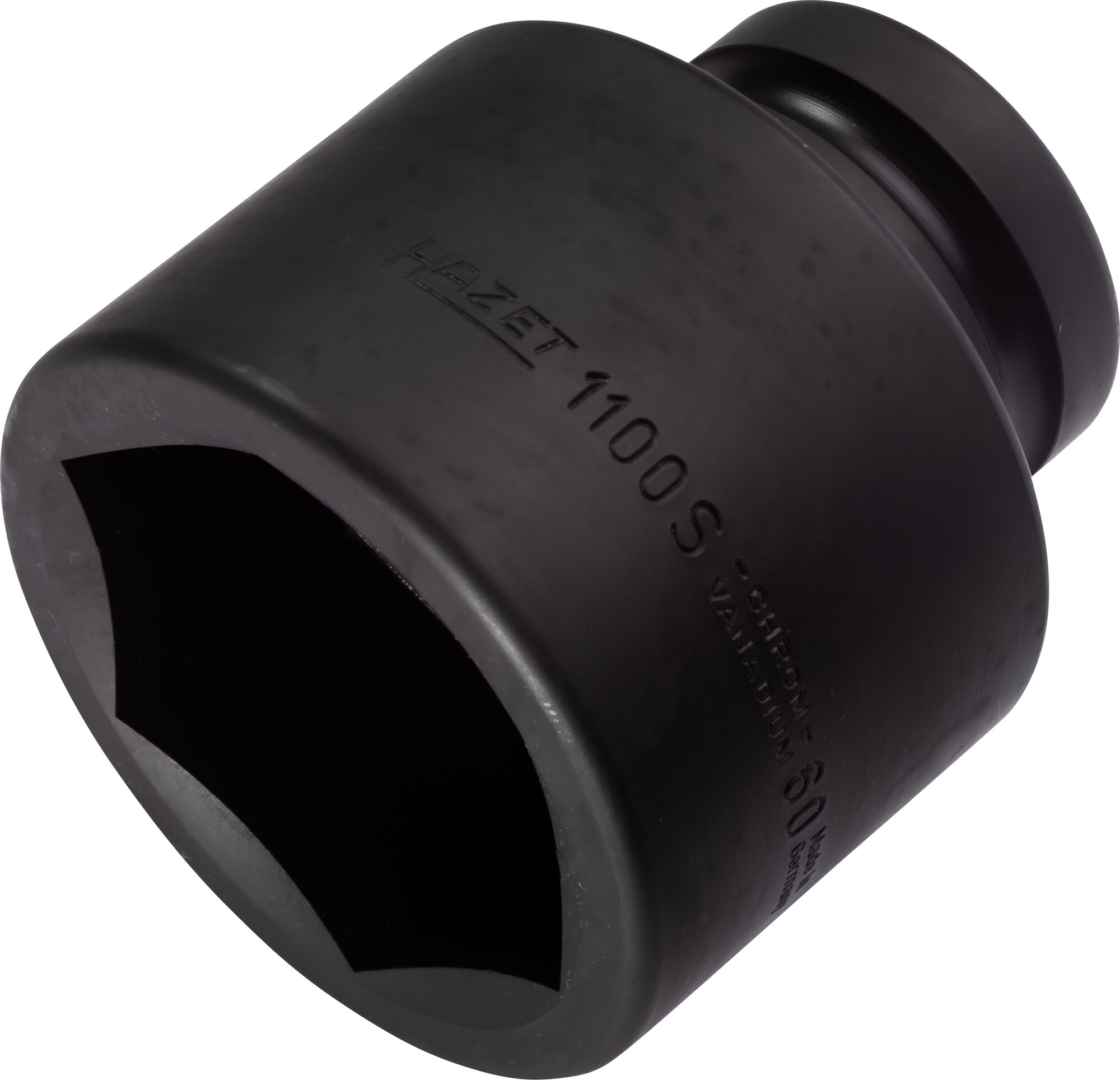 HAZET Krachtdopsleutel 1100S-60 · 1 inch (25 mm) vierkant hol · Buiten-zeskant-profiel · SW 60 mm