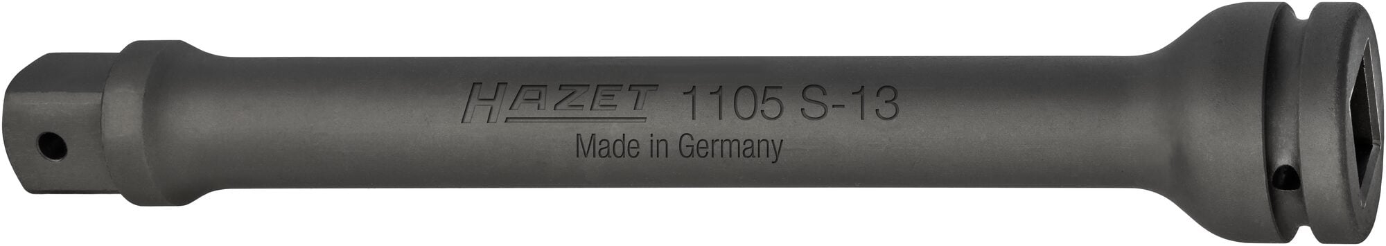 HAZET Krachtverlengstuk 1105S-13 · 1 inch (25 mm) vierkant hol · 1 inch (25 mm) vierkant massief · Lengte: 330 mm