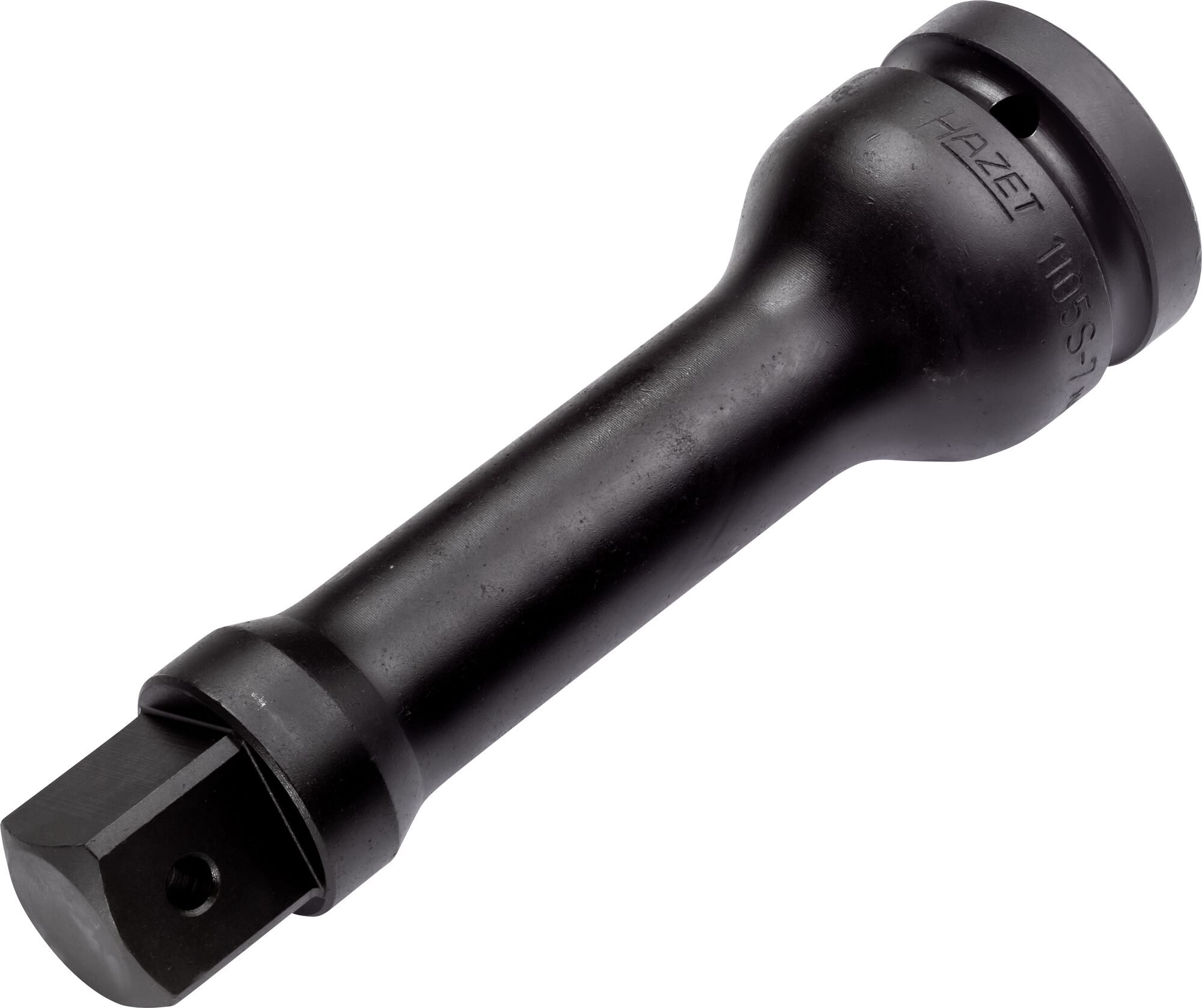 HAZET Krachtverlengstuk 1105S-7 · 1 inch (25 mm) vierkant hol · 1 inch (25 mm) vierkant massief · Lengte: 180 mm