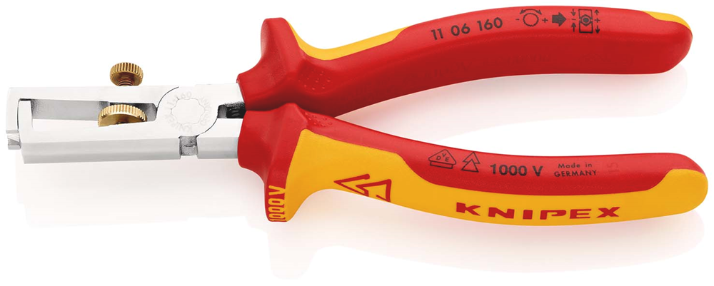 Knipex Afstriptang + veer comfort 160 mm VDE - 11 06 160 SB - 1106160SB