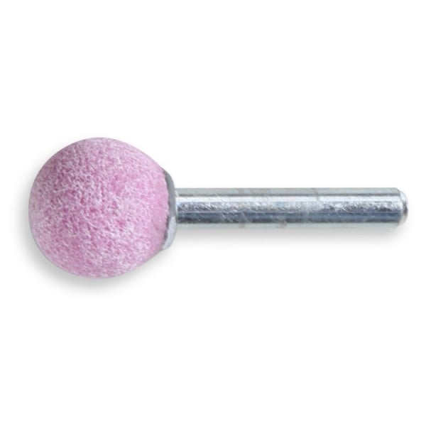 Beta 11131 15X15 Stiftslijpsteen | roze korund slijpkorrel | keramische binding | bol vorm | 25 stuks - 111310015 111310015