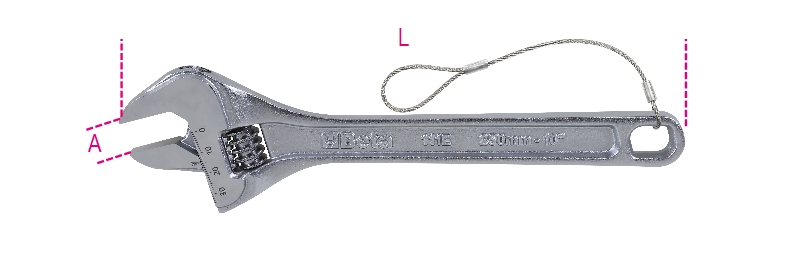 Beta 111E-Hs 380-Verstelbare Moersleutel - 001114138