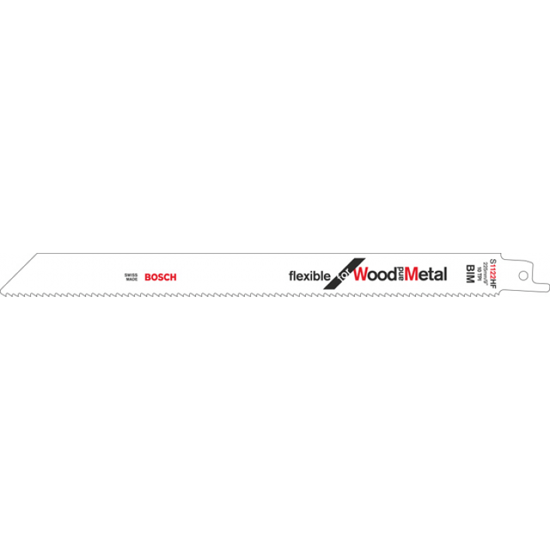 Bosch Accessoires 100x Reciprozaagblad Flexible voor Hout en Metaal S1122HF - 2608656034