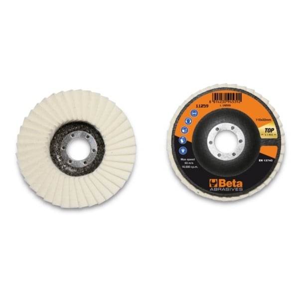 Beta 11259 115 Lamellenschijven | glasvezel steunpad | enkele lamel constructie | 10 stuks - 112590115 112590115