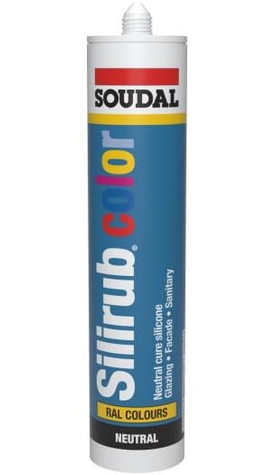 Soudal Silirub Color | Siliconenkit | Steen Grijs Ral 7030 | 300 ml - 113159