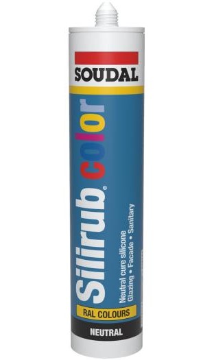 Soudal silirub Color kit - Siliconekit - montagekit - RAL 7023 - Betongrijs