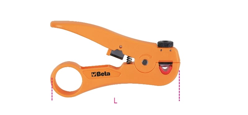 Beta 1144T-Kabelstriptang, Zakformaat - 011440060