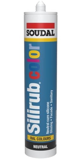 Soudal Silirub Color | Siliconenkit | Zwartgrijs Ral 7021 | 300 ml - 115271