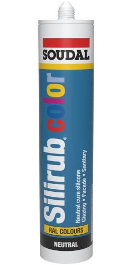 Soudal Silirub Color | Siliconenkit | Zwartrood Ral 3007 | 300 ml - 115304