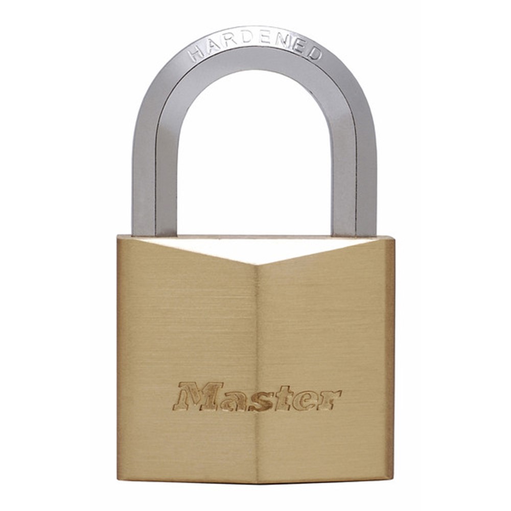 Masterlock 50mm extra thick solid brass body - 30mm hardened steel HEXagonal shac - 1155EURD
