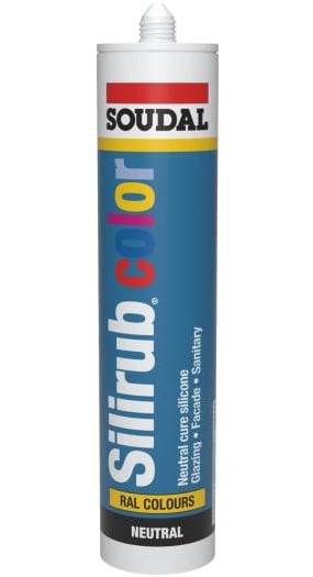 Soudal Silirub Color | Siliconenkit | Zijdegrijs Ral 7044 | 300 ml - 116033