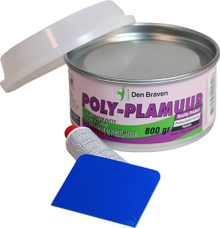 Den Braven Zwaluw Polyplamuur | 2-componenten plamuur | 800 Gram - 200579