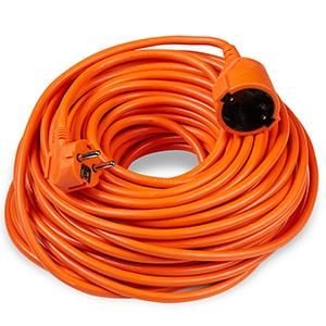 Verlengsnoer | PVC | oranje | 2x1,5qmm | 20m | Technik