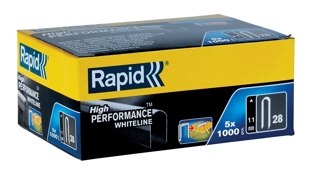 Rapid Nr. 28 kabelnieten wit 11 mm, 5x1.000 stuks - 11891931 - 11891931