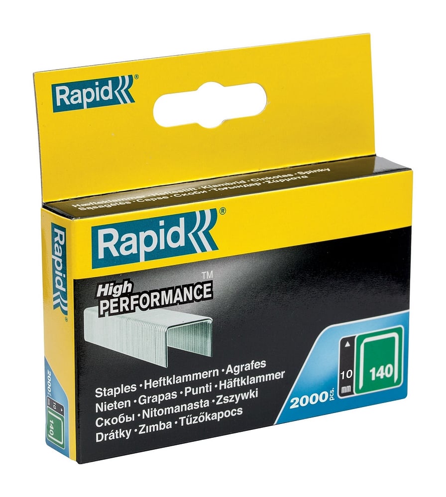 Rapid Nr. 140 vlakdraadnieten 10 mm, 2.000 stuks - 11910731 - 11910731