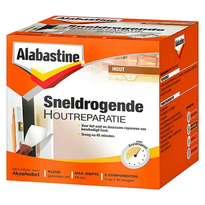 Alabastine Sneldrogende Houtreparatie 500Gr - 5179305 afbeelding