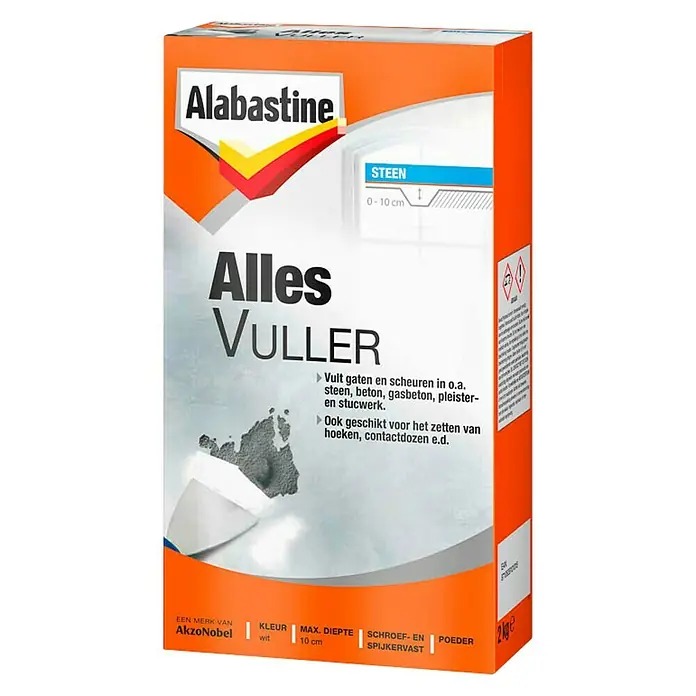 Alabastine Alles Vuller Wit 2Kg - 5095967 afbeelding