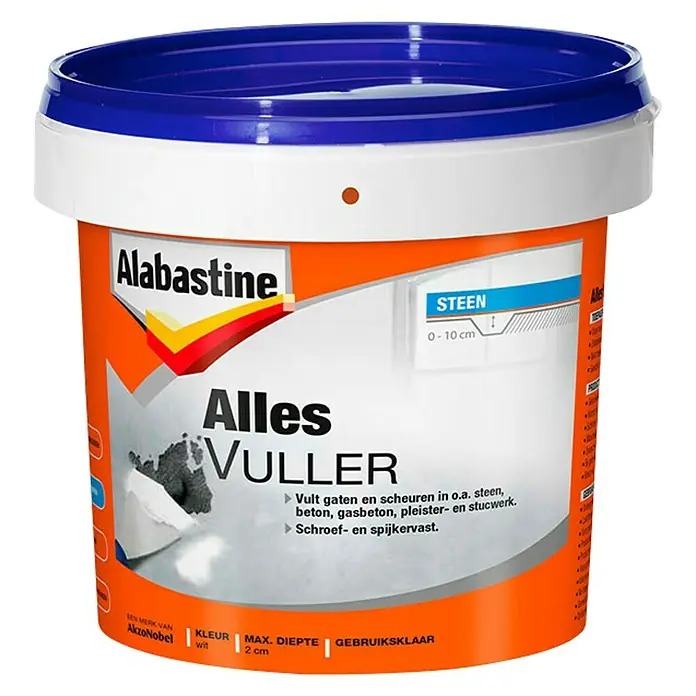 Alabastine Alles Vuller Wit 1Kg - 5095986 afbeelding