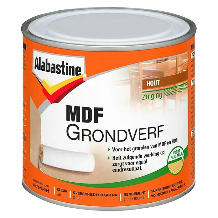 Alabastine Mdf 2 In 1 Grondverf 500Ml - 5095176 afbeelding