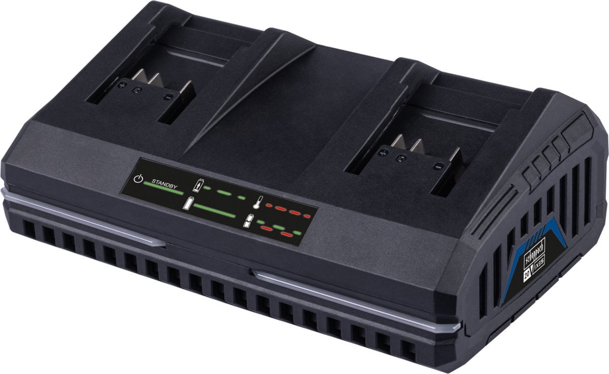 Scheppach SDBC2.4A Dubbele Acculader | 2.4A - 7909201712