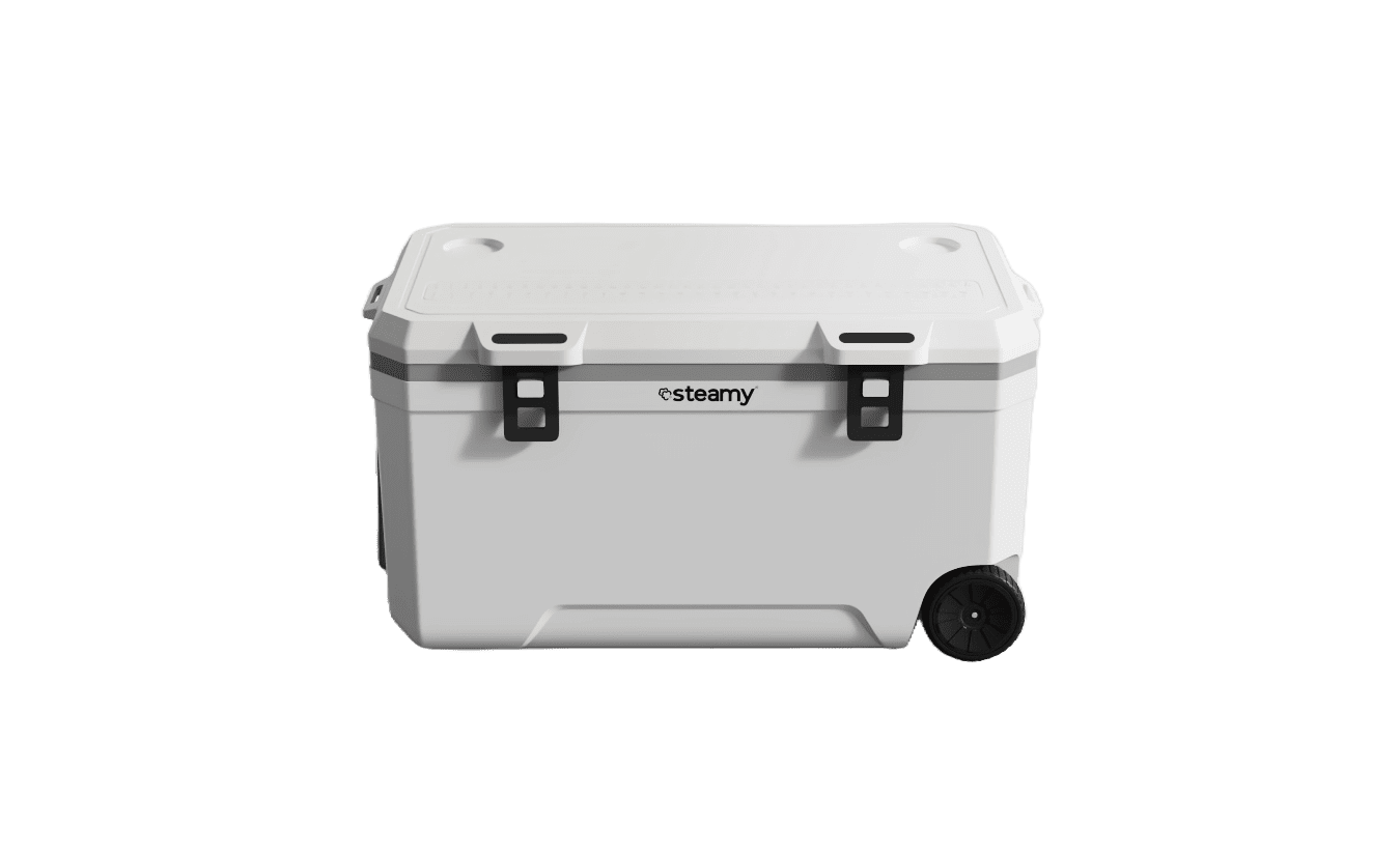 Steamy Marine 120 Roller | Koelbox op wielen| 120 liter | Wit - SCM120W