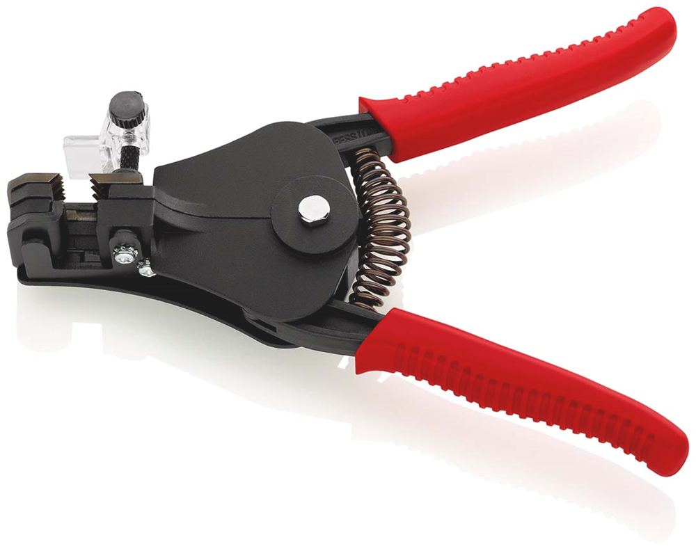 Knipex Afstriptang met precisie geslepen messen | Kunststof bekleed | Zwart gelakt | Lengte 180 mm - 12 11 180 EAN