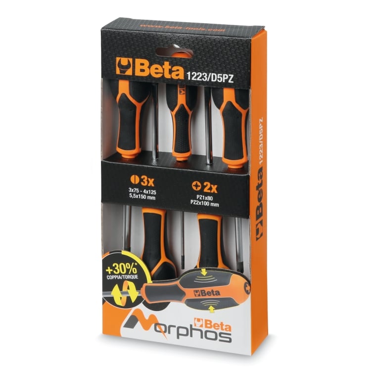 Beta 1223/D5 Set 5 Schroevendraaiers - 012230001