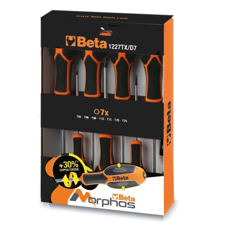Beta 1227TX/D7 Set 7 Schroevendraaiers - 012270207