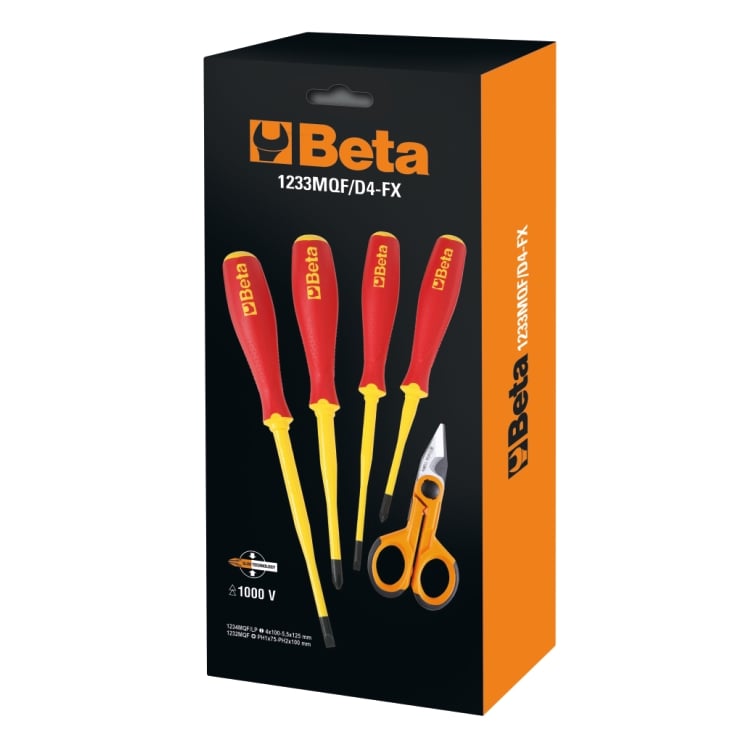 Beta 1233MQF/D4 Fx-4 Schroevendraaiers+1128FX - 012330905