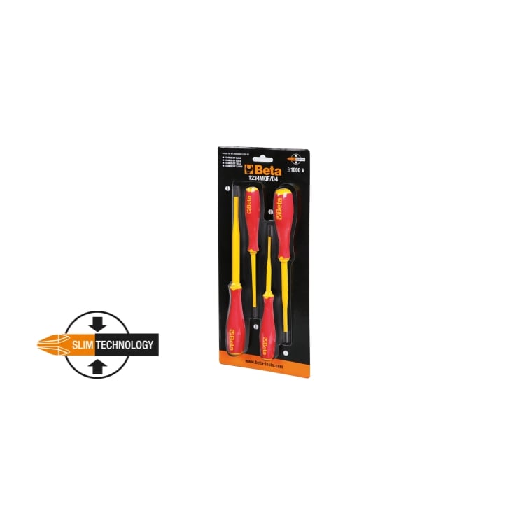 Beta 1234MQF/D4 Set van 4 Schroevendraaiers - 012340654