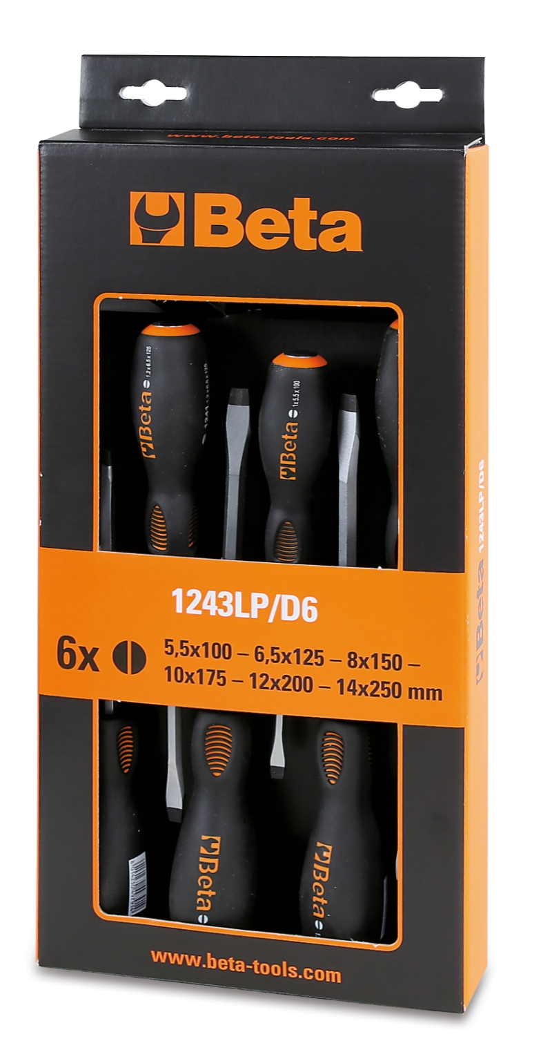 Beta 1243Lp/D6-Set Van 6 Schroevendraaiers - 012430016