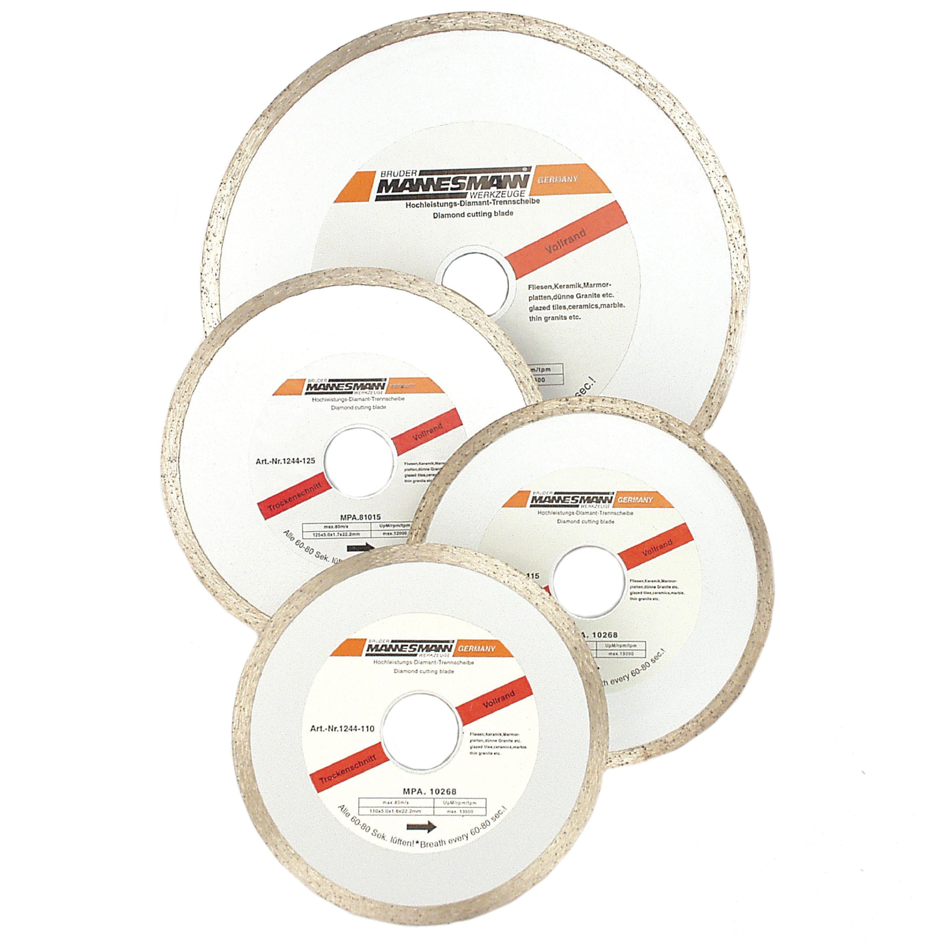 Brüder Mannesmann Diamant doorslijpschijf 125 mm (Hobby) - 1244-125