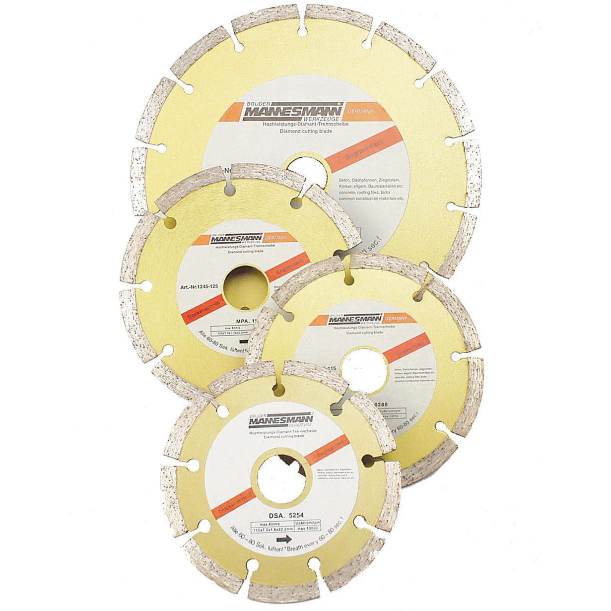 Brüder Mannesmann Diamant segm. doorslijpschijf 125 mm (Hobby) - 1245-125
