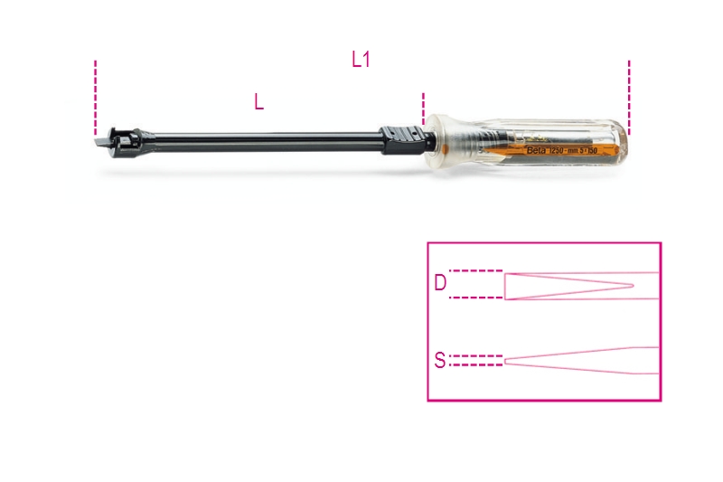 Beta Klemschroeven-draaiers voor sleufschroeven 1250 3X125 - 012500030