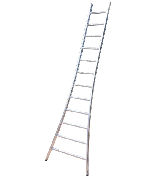 Little Jumbo Enkele ladder SuperPRO met uitgebogen bomen 6 sporten