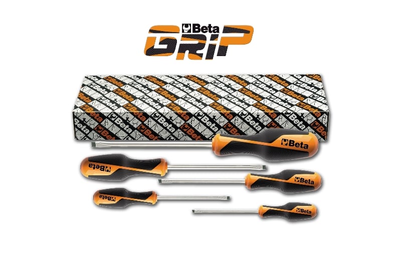 Beta 5-delig set schroevendraaiers voor sleufschroeven (art. 1264) 1264/S5 - 012640305