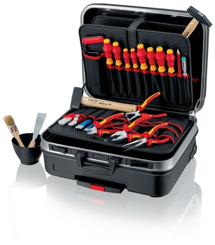 Knipex Gereedschapsassortiment | 24-delig | in hardschalenkoffer | voor elektriciens | 1 stuk - 00 21 06 HL S